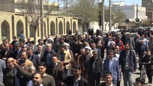 فریاد خشم نمازگزاران تکابی علیه جنایات آمریکایی صهیونیستی در غزه