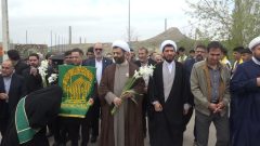 استقبال پرشور تخت سلیمانی‌ها از کاروان زیر سایه خورشید