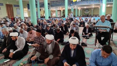 قرائت دعای پرفیض عرفه در مصلی بقیه الله الاعظم (عج) تکاب