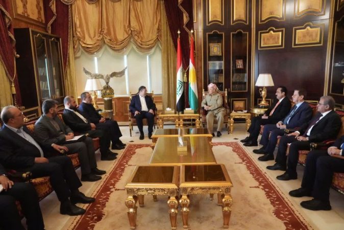 دیدار استاندار آذربایجانغربی با مسعود بارزانی در اقلیم کردستان عراق دیدار استاندار آذربایجانغربی با مسعود بارزانی در اقلیم کردستان عراق
