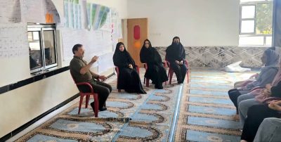 مراسم اختتامیه طرح مانا در روستای ساروجه شاهین دژ