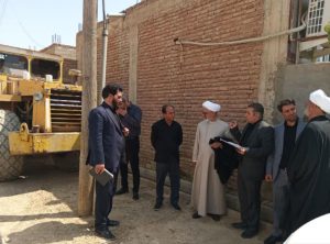 بازدید حجت الاسلام میرزائی از اجرای طرح‌ هادی در روستاهای کشاورز