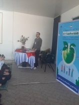 برگزاری برنامه‌ای آموزشی بهداشت فردی و اهمیت تغذیه سالم در مدرسه امام خمینی شاهین دژ