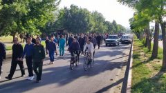برگزاری همایش پیاده روی در شاهین دژ