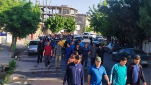 برگزاری همایش پیاده روی در شاهین دژ