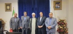 جلسه حجت‌الاسلام والمسلمین محمد میرزائی با دکتر اکبری ریاست سازمان راهداری و حمل و نقل جاده ای کشور