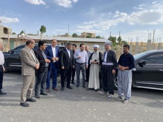 بازدید حجت‌الاسلام والمسلمین محمد میرزائی از اتمام عملیات آسفالت معابر روستای قراقیه
