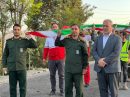 برگزاری پویش پرچم بیاد شهدای اقتدار در شاهین دژ