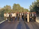 آئین کلنگ زنی و آغاز عملیات اجرایی بهسازی و آسفالت راه های روستایی شهرستان تکاب