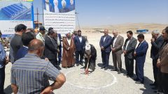 آئین کلنگ زنی طرح توسعه کارخانه تصفیه شکر، سوغاتی شاهین دژ 