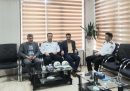 دیدار فرمانده راهنمایی و رانندگی شهرستان شاهین دژ با مدیر آموزش و پرورش این شهرستان