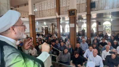 حضور حجت الاسلام میرزائی در نماز جمعه اهل تسنن تکاب