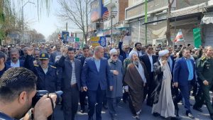 حضور حجت الاسلام میرزائی در راهپیمایی روز جهانی قدس